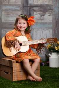 child playing guitar