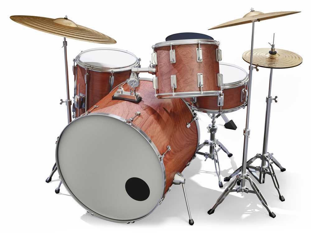 setting up a drum set