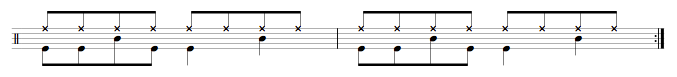 beginning drum exercise