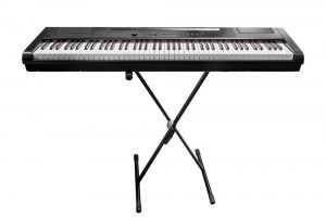 electric piano on stand
