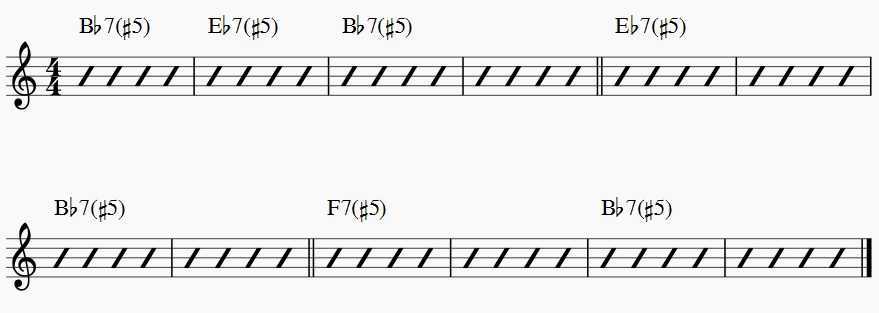 example for practicing jazz scale