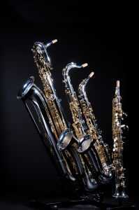 four types of saxophones