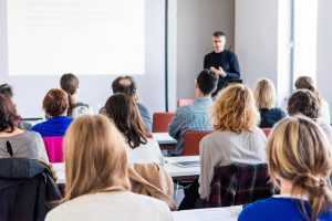 adults in a classroom