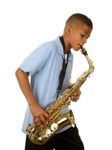 young saxophonist