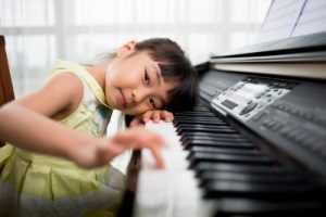 girl at electric keyboard