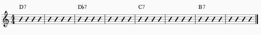 alternate chord progression rhythm changes