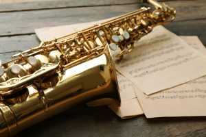 saxophone close up