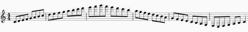 major scale for clarinet