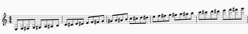 chromatic scale for clarinet