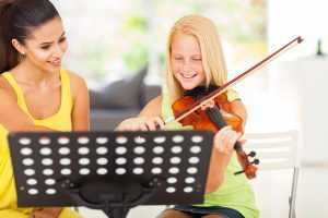 teaching violin in home