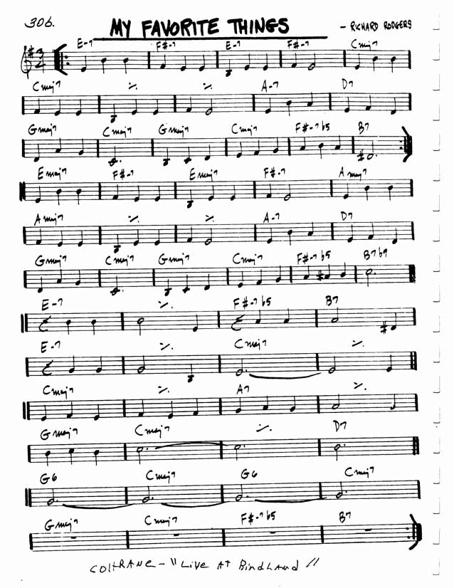 My Favorite Things Lead Sheet