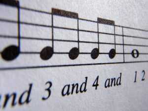 basic rhythm on sheet music