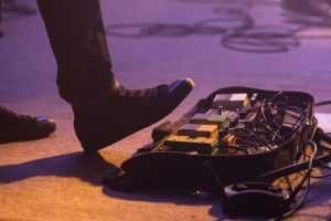 effects pedals on stage