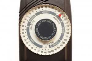 close up of metronome