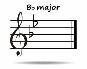 key signatures Bb Major