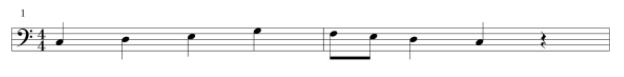 non-syncopated rhythm