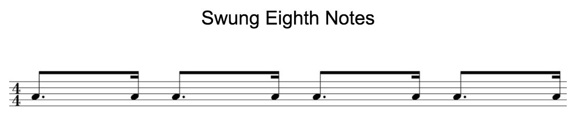 Swung 8th notes