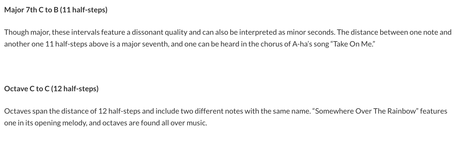 intervals