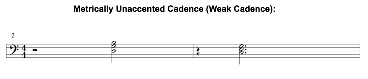 rhythmic cadences