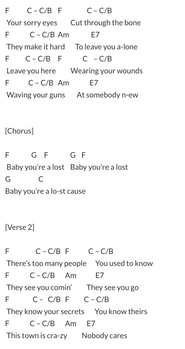 beck lyrics