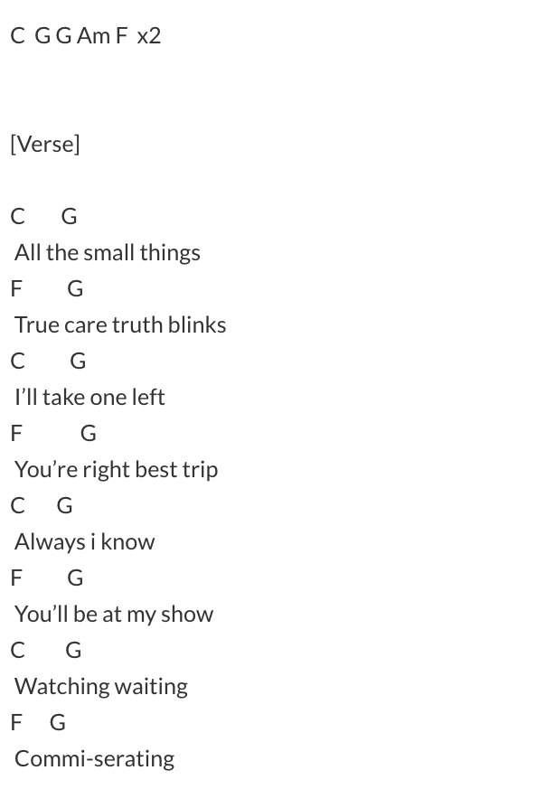 blink lyrics