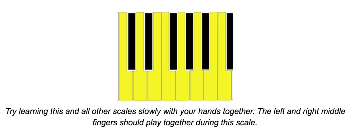 Left Hand Piano Notes Chart