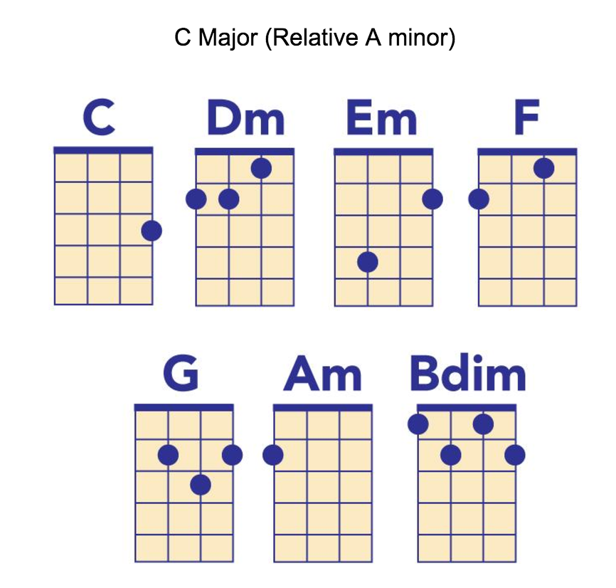 Learning to Play the Chords  Ukulele chords songs, Ukulele