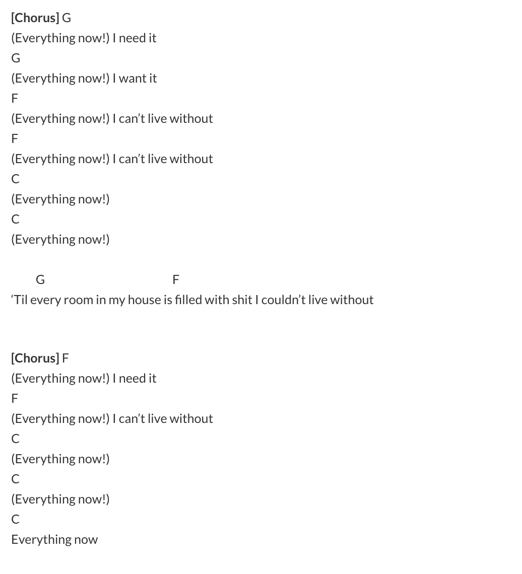 arcade fire chords