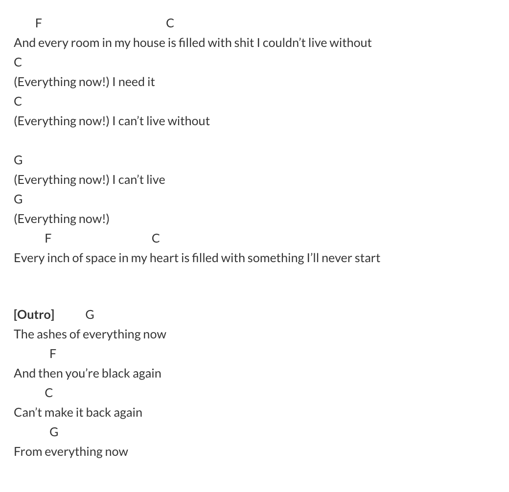arcade fire chords