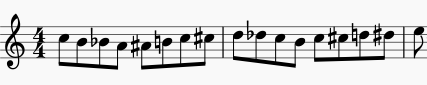 chromatic scale patterns